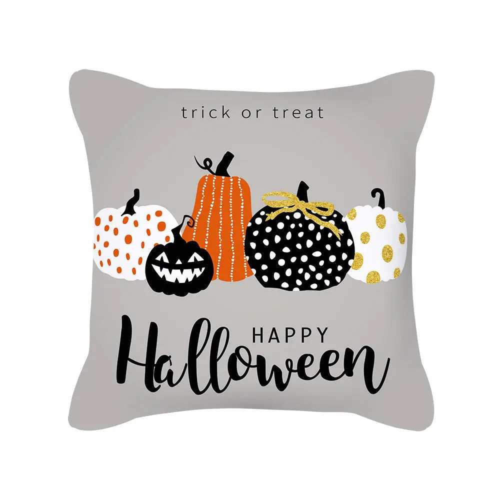 Housse de coussin Halloween Pumpkin NOVELIA WXTPR527-Peach skin