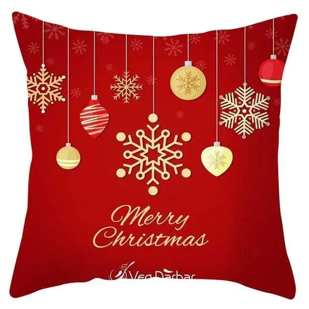 Housse de coussin Noël Rouge - Housse De France