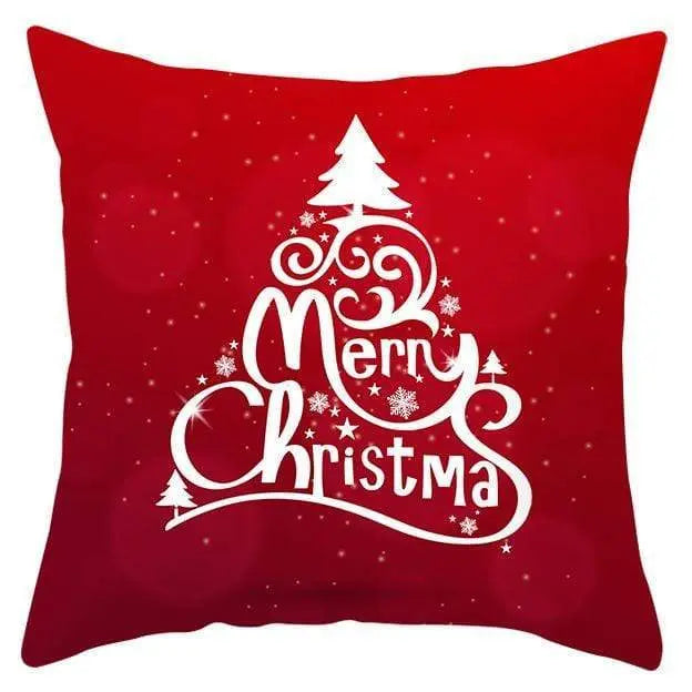 Housse de coussin Noël Rouge - Housse De France