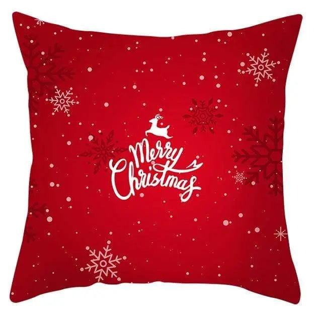 Housse de coussin Noël Rouge - Housse De France