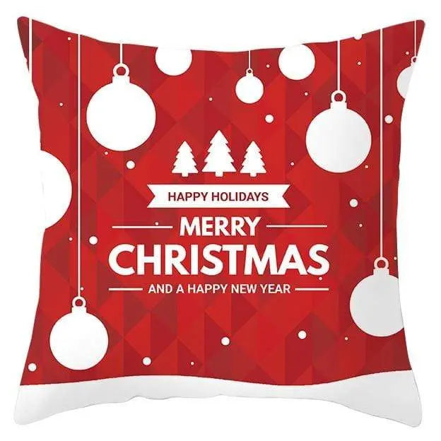 Housse de coussin Noël Rouge - Housse De France