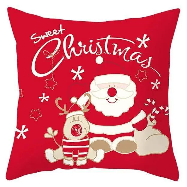 Housse de coussin Noël Rouge - Housse De France