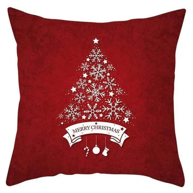 Housse de coussin Noël Rouge - Housse De France