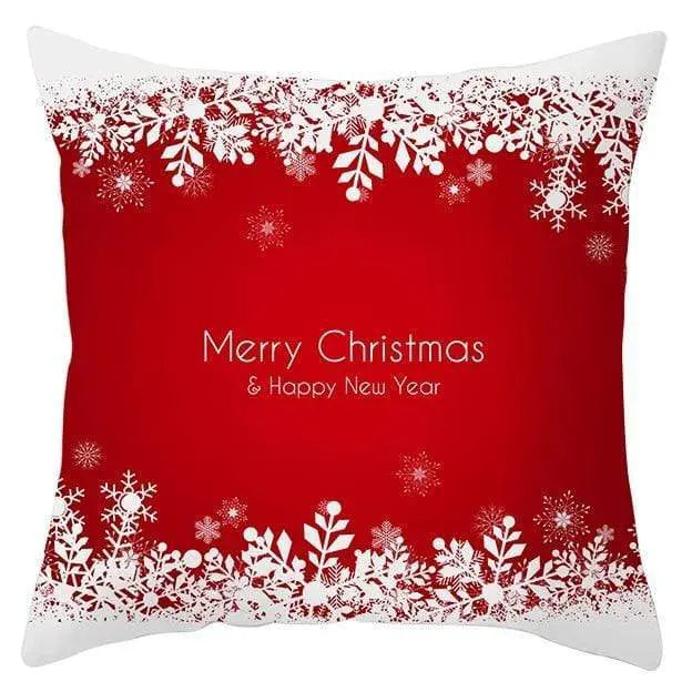 Housse de coussin Noël Rouge - Housse De France