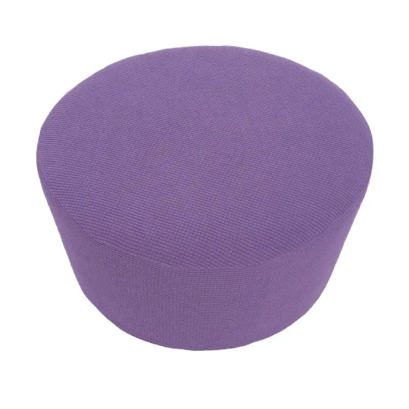 Housse de repose-pieds ronde en Spandex, 1 pièce, protection de repose-pieds élastique en polaire, housse de repose-pieds pour salon et maison Housse de France