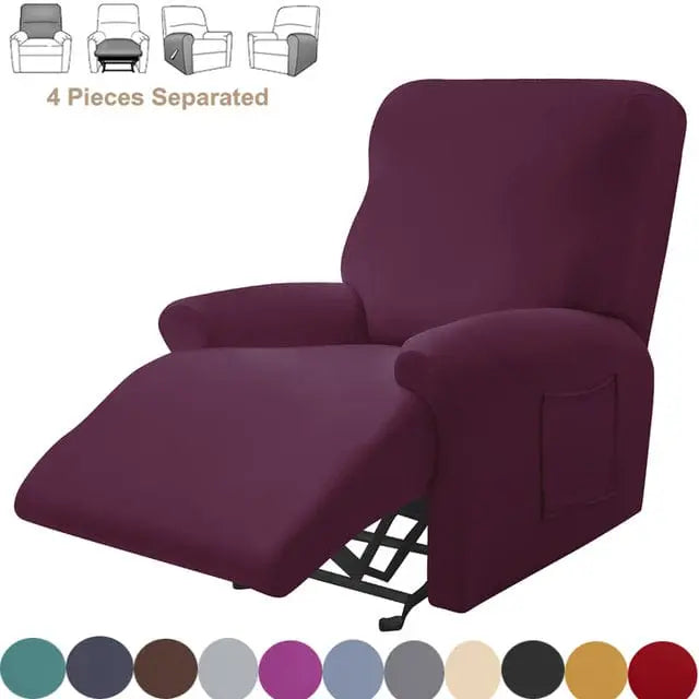 Housse fauteuil relax SPLITSOFA, protection pour chaise inclinable de relaxation - Housse de France