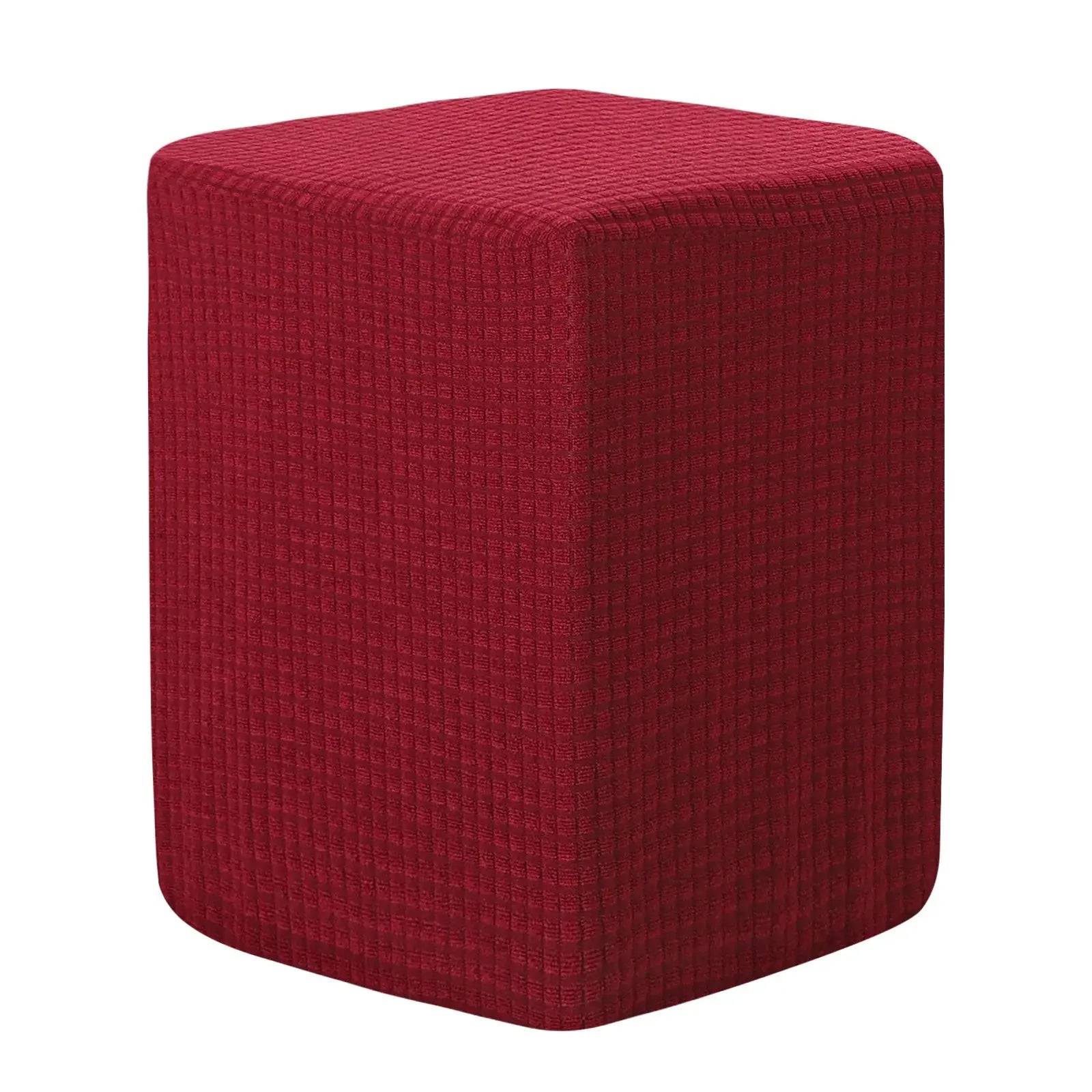 Housse ottomane carrée 36x25x32cm, housse de protection élastique pour tabouret de pied, repose-pieds pour salon et chambre à coucher Housse de France