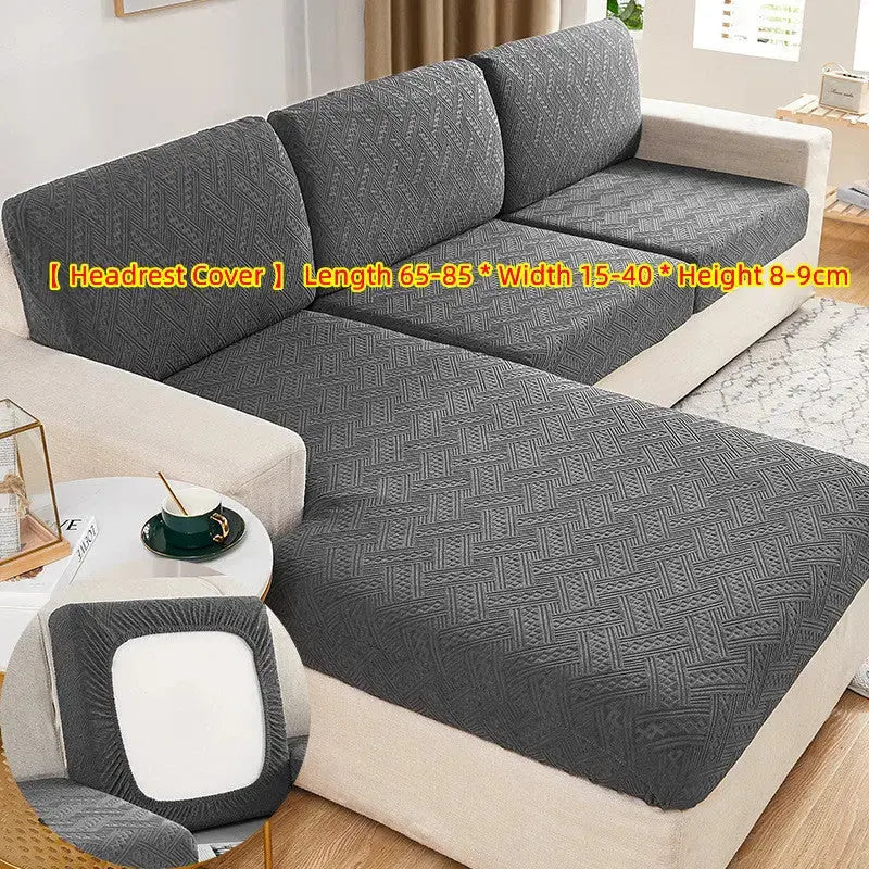 Housse Assise Canapé Élastique SOKOF Abstract Gray-Head pillowcase