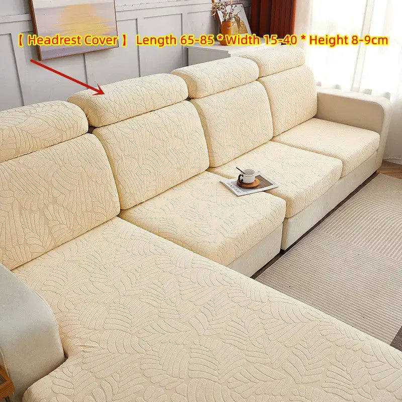 Housse Assise Canapé Élastique SOKOF Rosemary Champagne-Head pillowcase