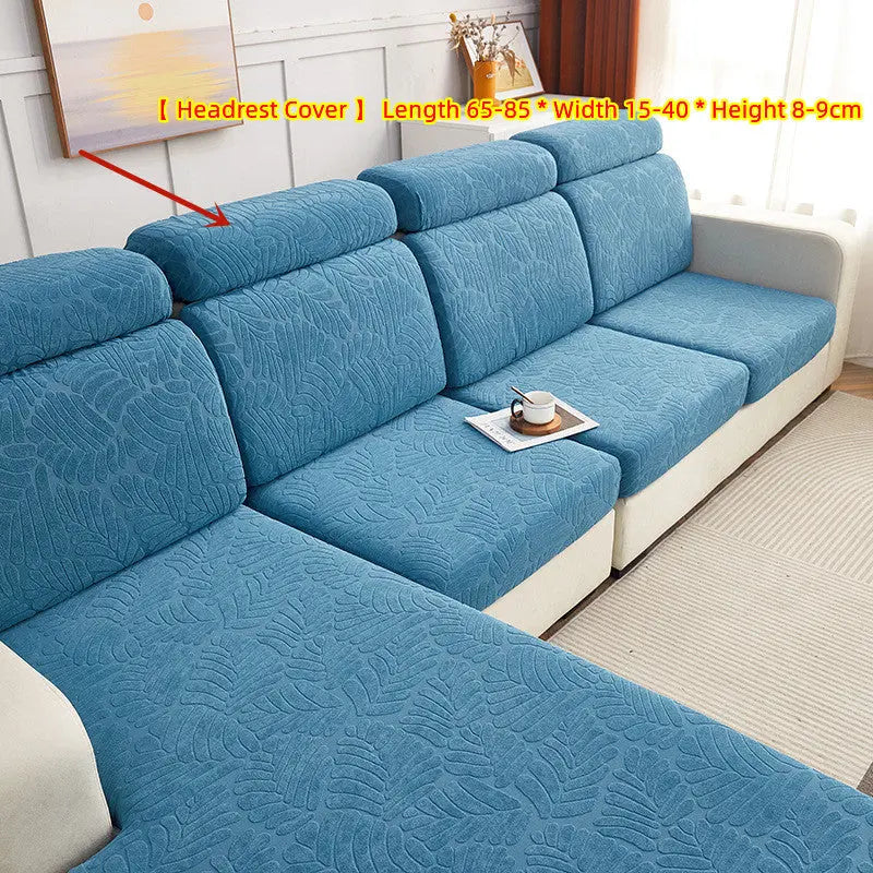 Housse Assise Canapé Élastique SOKOF Rosemary Lake Blue-Head pillowcase