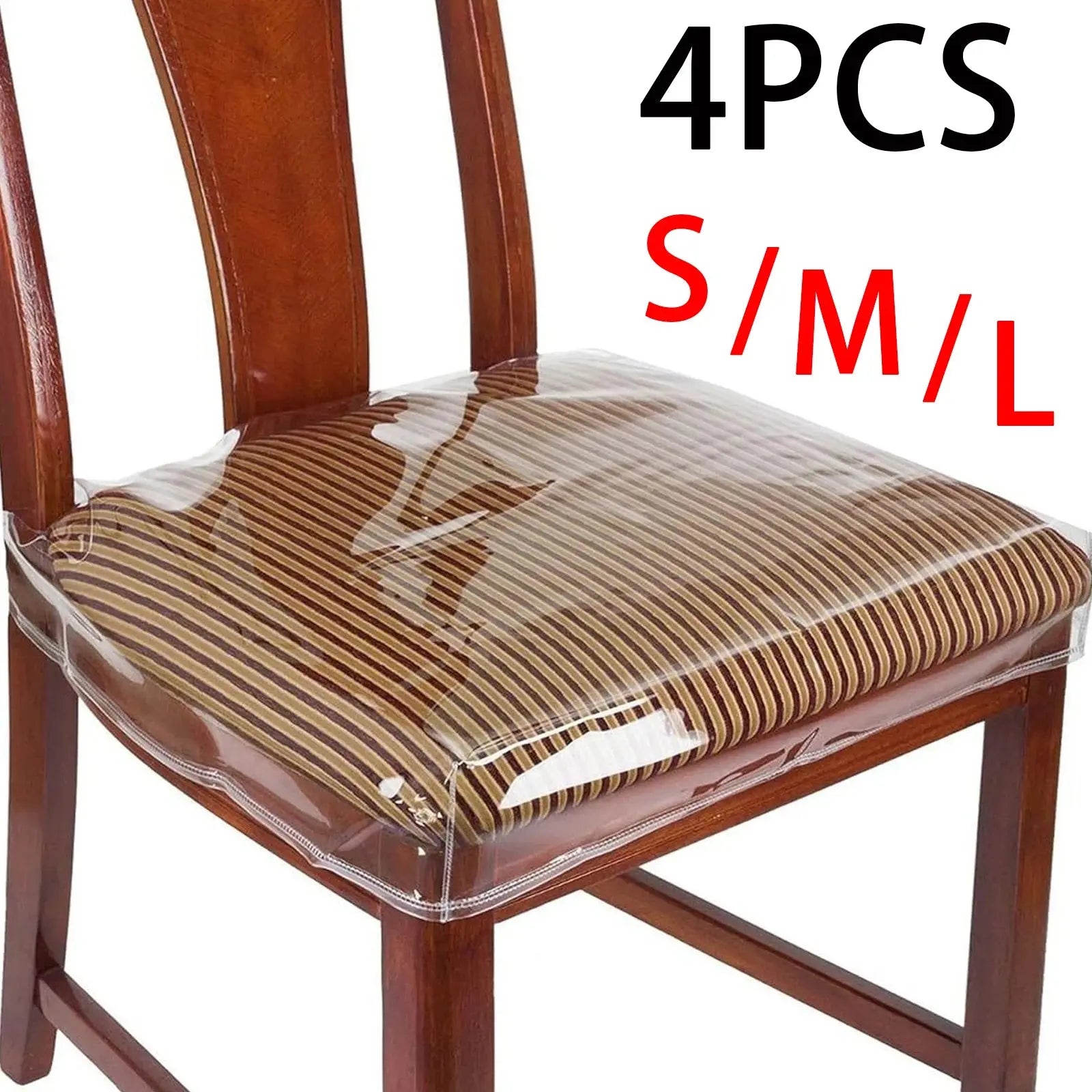 Housse de chaise salle à manger transparente CLARIVO