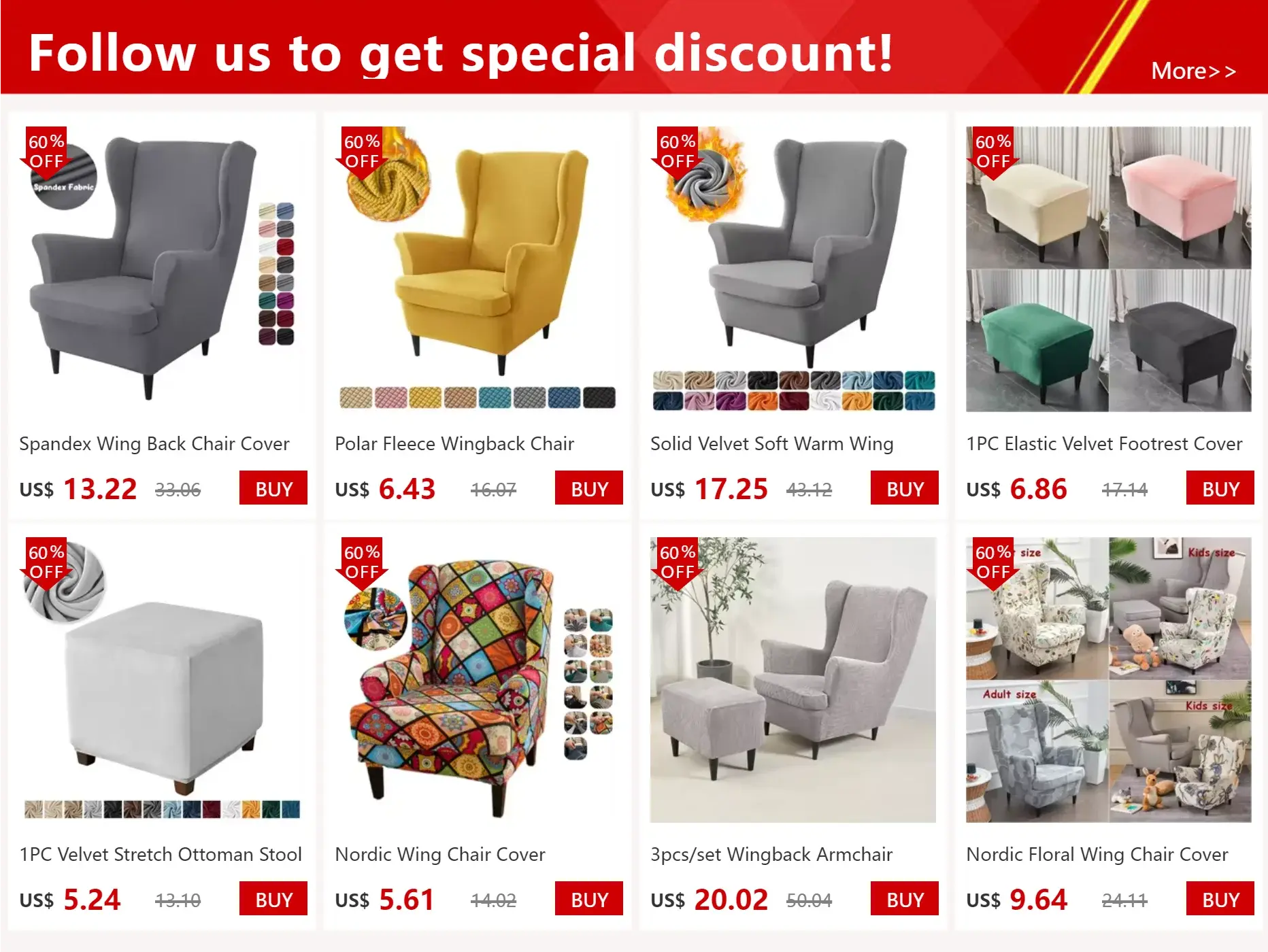 Housses de fauteuil à dossier haut coordonnantes avec housse de coussin de siège, housses de canapé, chaise à oreilles, salon, chambre à coucher, 2 pièces, ensemble Housse de France