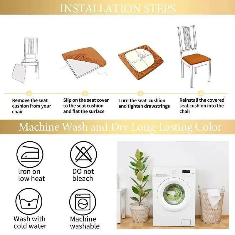 Housse assise chaise élastique SEVORA