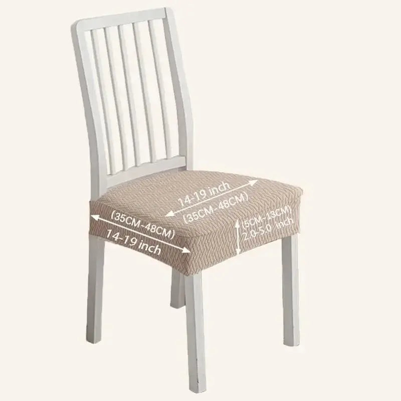 Housse assise chaise unie ELASTIO