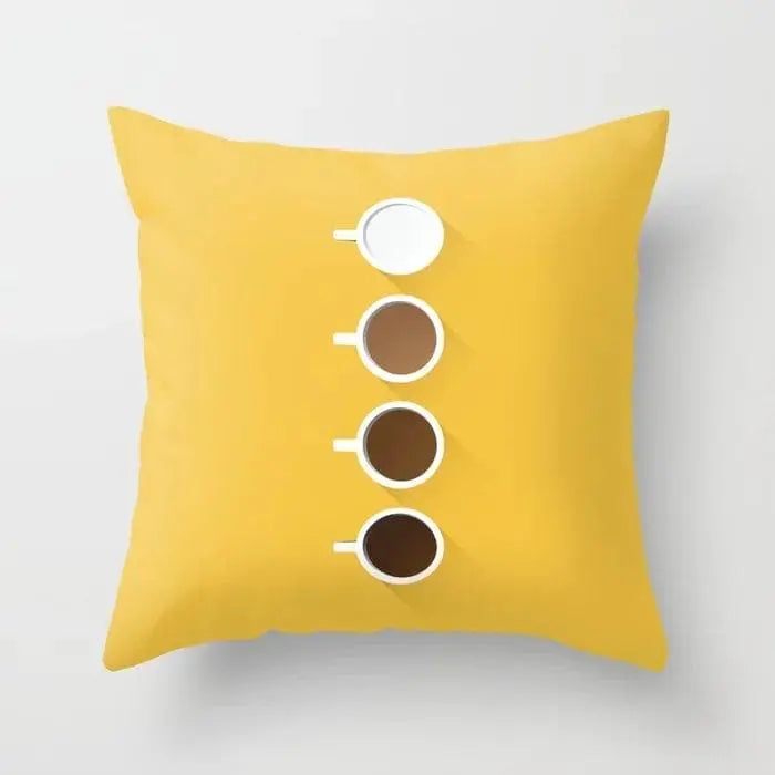 JAUNE - Housse de coussin décoratif - Housse De France