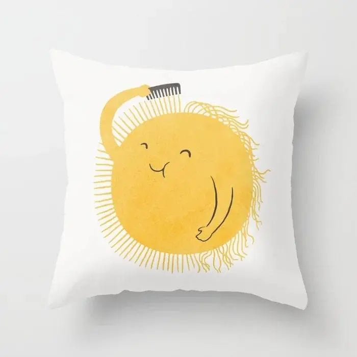 JAUNE - Housse de coussin décoratif - Housse De France