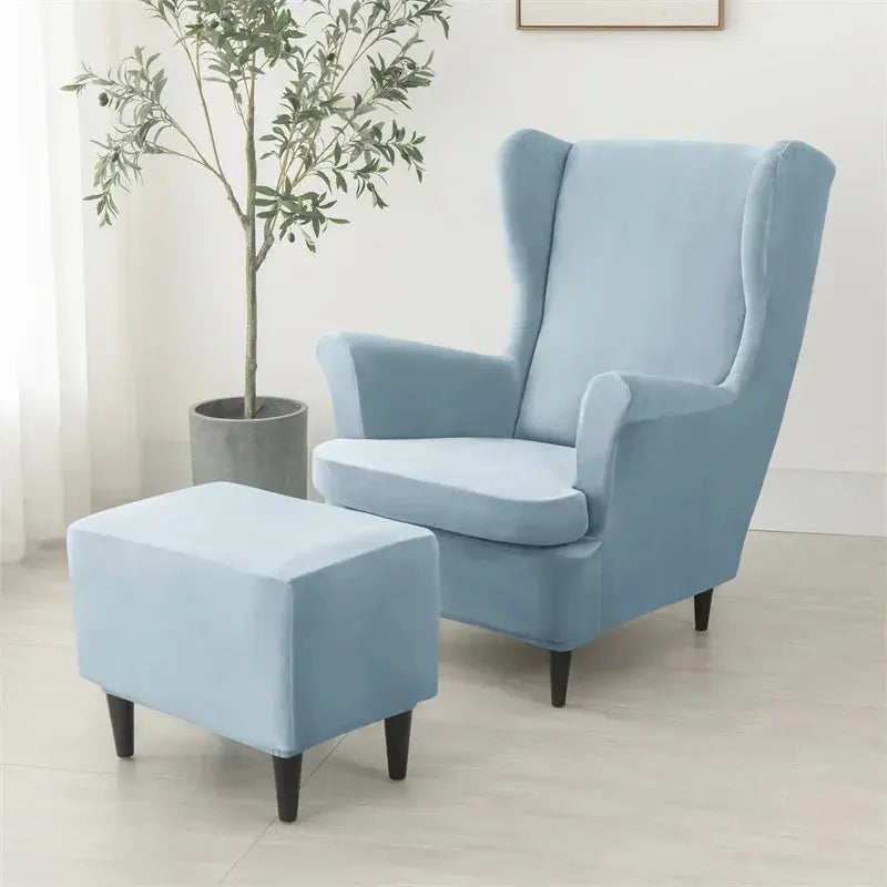 Housse Fauteuil à Oreilles Velours VELORIN