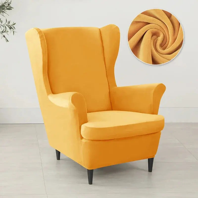 Housse Fauteuil à Oreilles Velours VELORIN