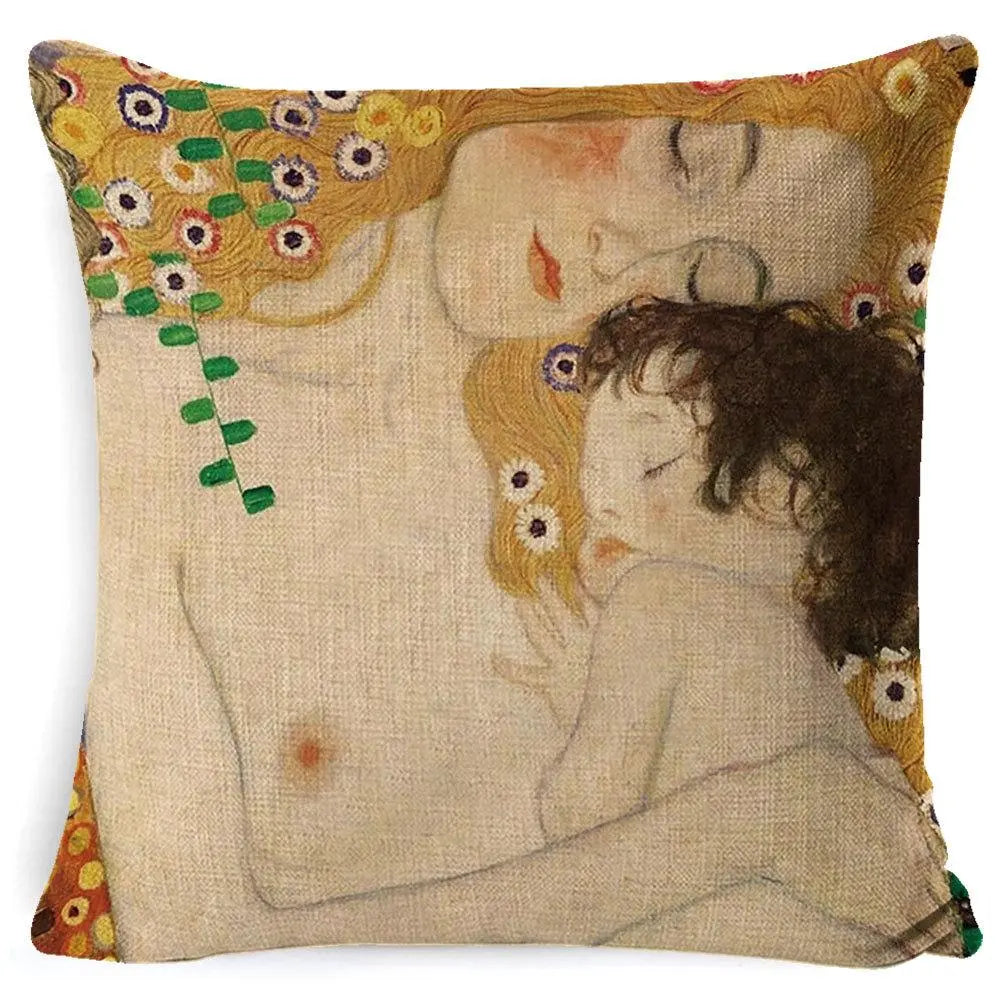 LOVEART - Coussin et taie d'oreiller motif peinture et dessin artistique - Housse De France