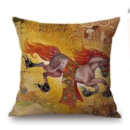 LOVEART - Coussin et taie d'oreiller motif peinture et dessin artistique - Housse De France