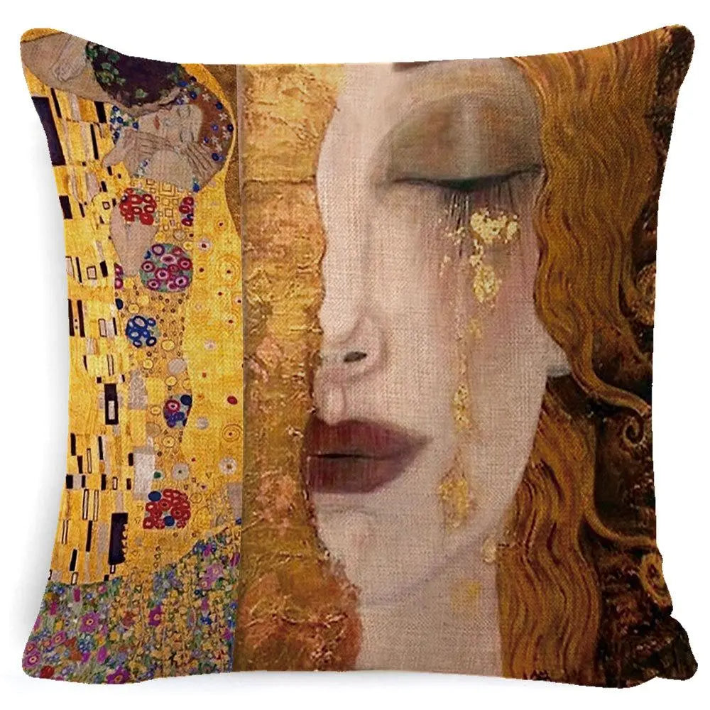 LOVEART - Coussin et taie d'oreiller motif peinture et dessin artistique - Housse De France