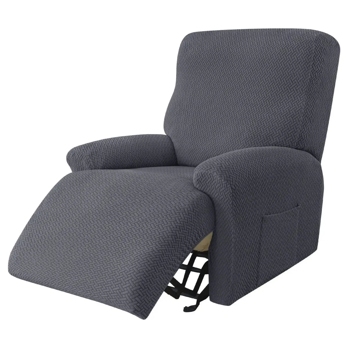 NOGENT - Housse de fauteuil et canapé de relaxation avec partie inclinable en tissu jacquard Housse de France