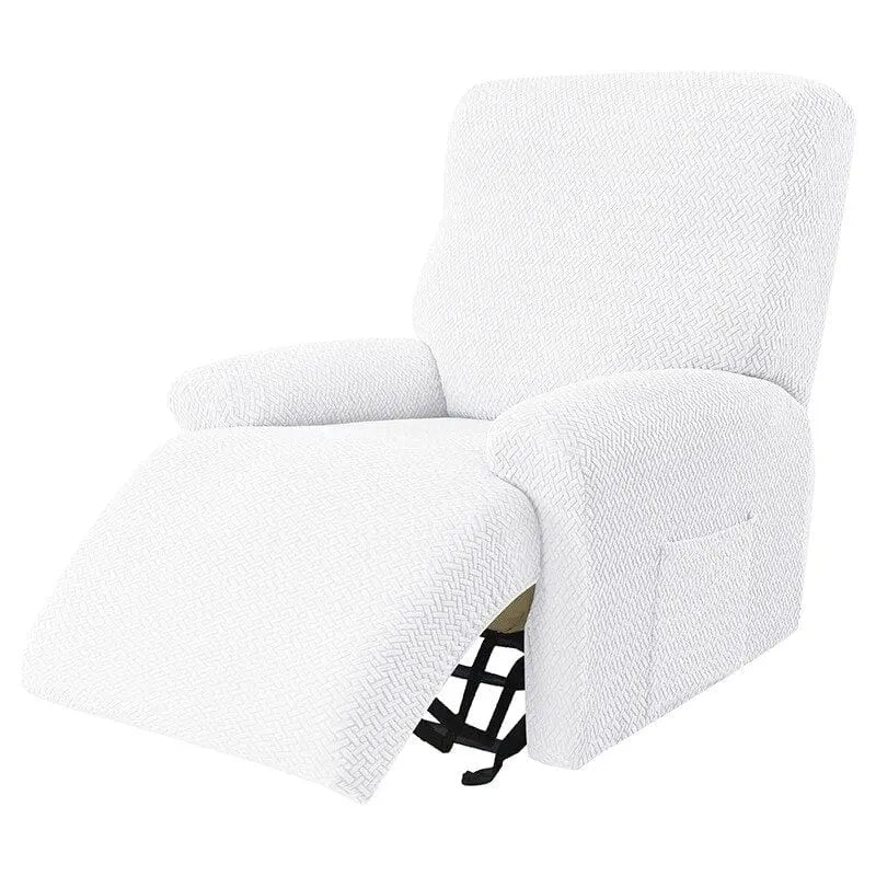 NOGENT - Housse de fauteuil et canapé de relaxation avec partie inclinable en tissu jacquard Housse de France