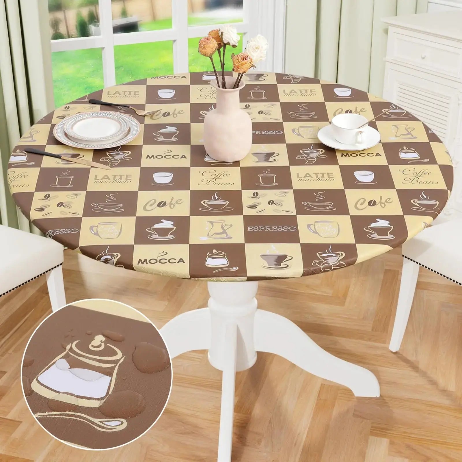Nappe Table Mange Debout Imperméable FLENZA Housse de France