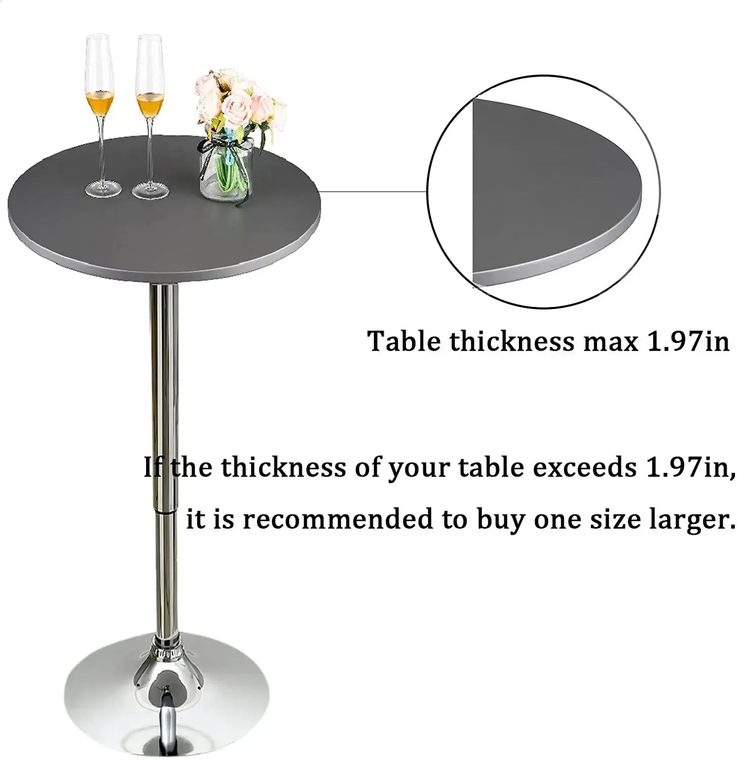 Nappe Table Mange Debout Imperméable **VELENO** Housse de France