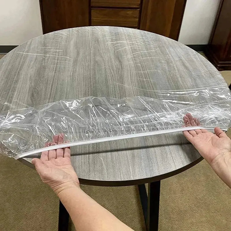 Nappe Table Mange Debout Transparente Imperméable ELAVI Housse de France