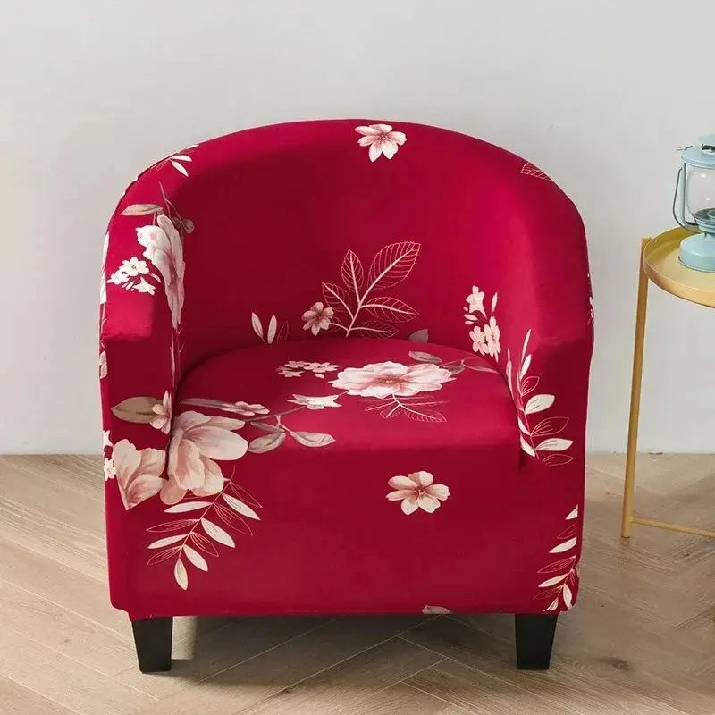 Housse fauteuil club floral SOLVIA