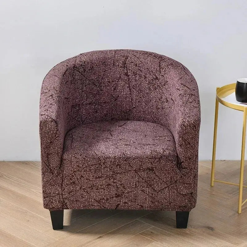 Housse fauteuil club floral SOLVIA