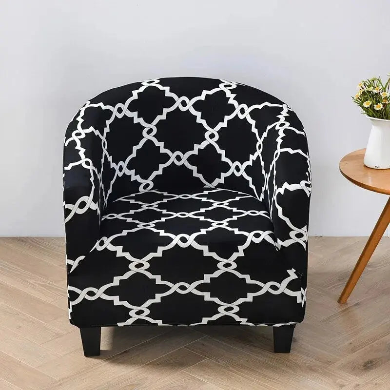 Housse fauteuil club floral SOLVIA