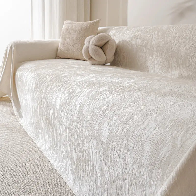 Plaid Canapé Chenille Élégance CREAMIX Beige-180X260cm