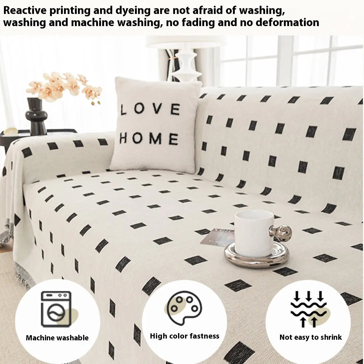 Plaid Canapé Chenille Moderne CHAVIO