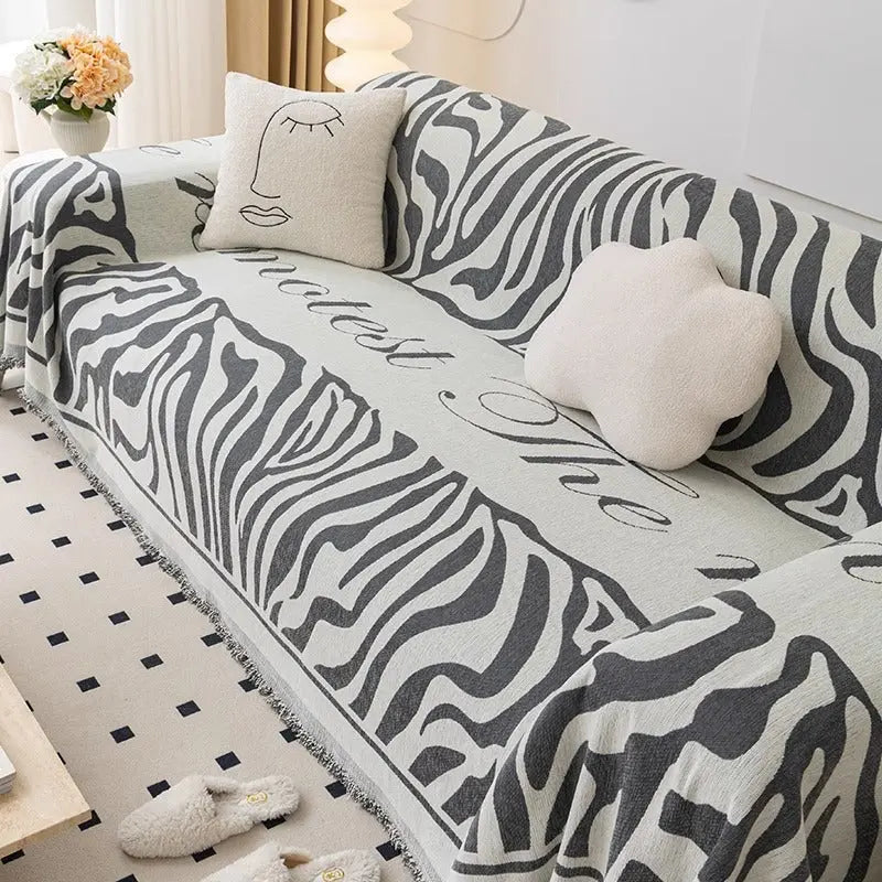 Plaid Canapé Chenille Strié CARINO YB Pelode Gray-180x230cm