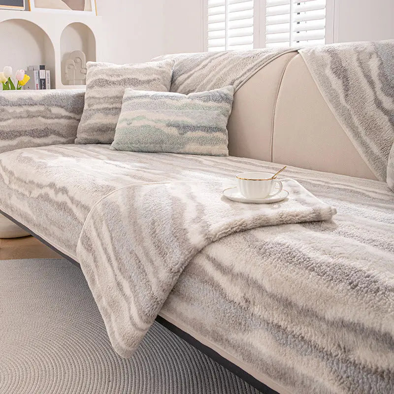 Plaid Canapé Doux FranceVogue Silk Mist Brown-90X240