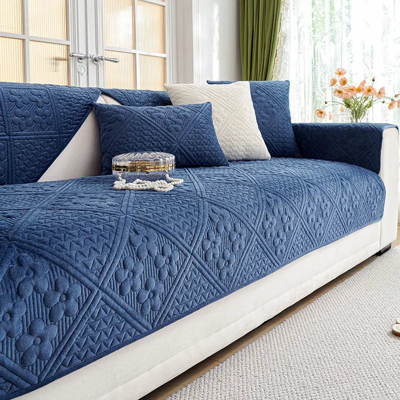 Plaid Canapé Luxe Antidérapant Luxin Blue-90X160cm
