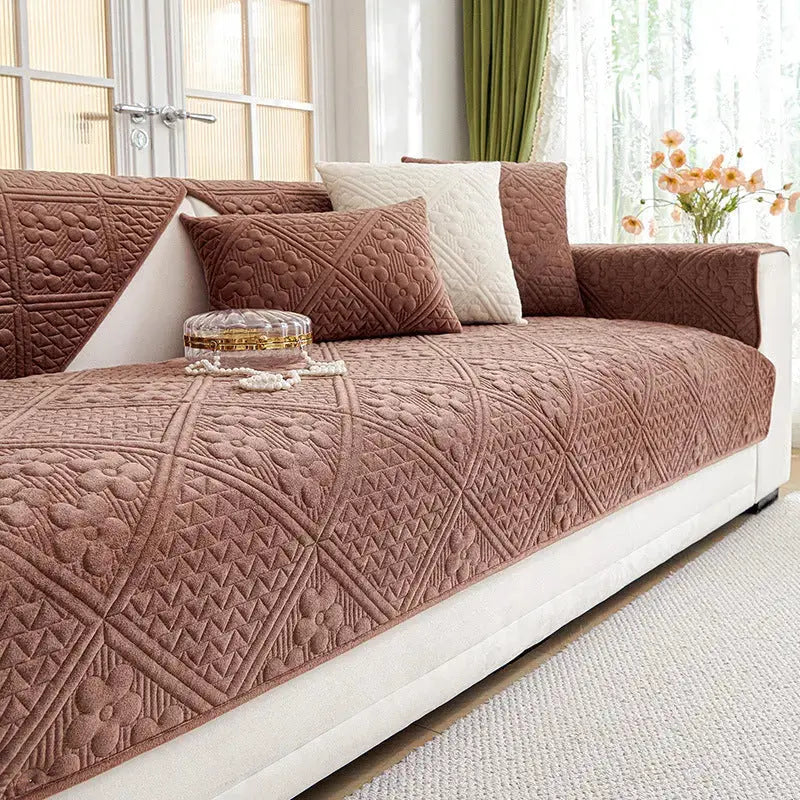Plaid Canapé Luxe Antidérapant Luxin Brown-90X160cm