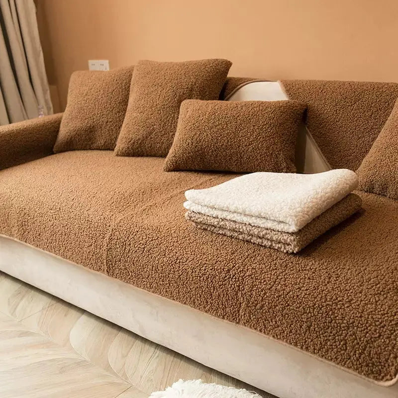 Plaid Canapé Luxe CozyLamb Coffee-90x90cm