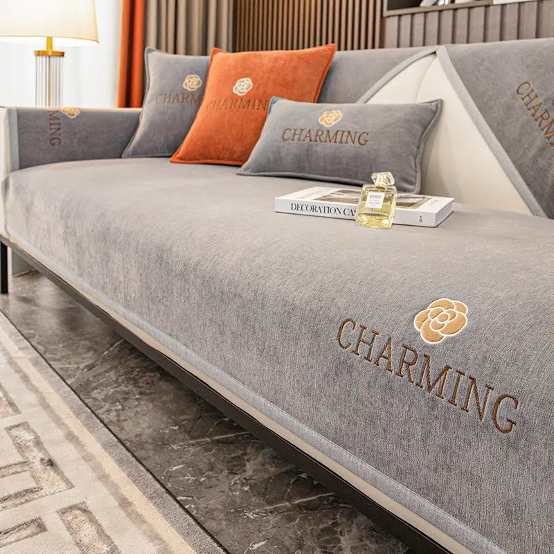Plaid Canapé Moderne AILON Grey-70x70