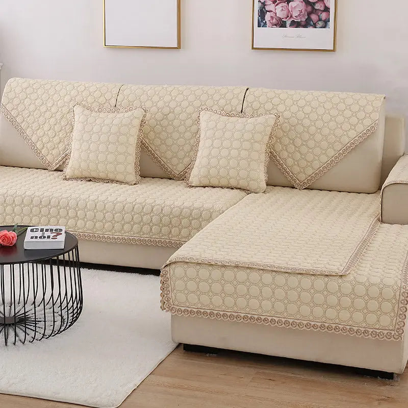 Plaid Canapé Moderne Ensemble FLOREA Happy GardenYellow-110x160