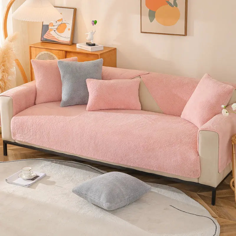 Plaid Canapé Moderne SOVALO Pink-70x70CM