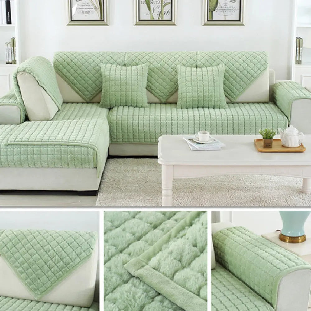 Plaid Canapé Moderne TARTEN Grass green-90X90cm