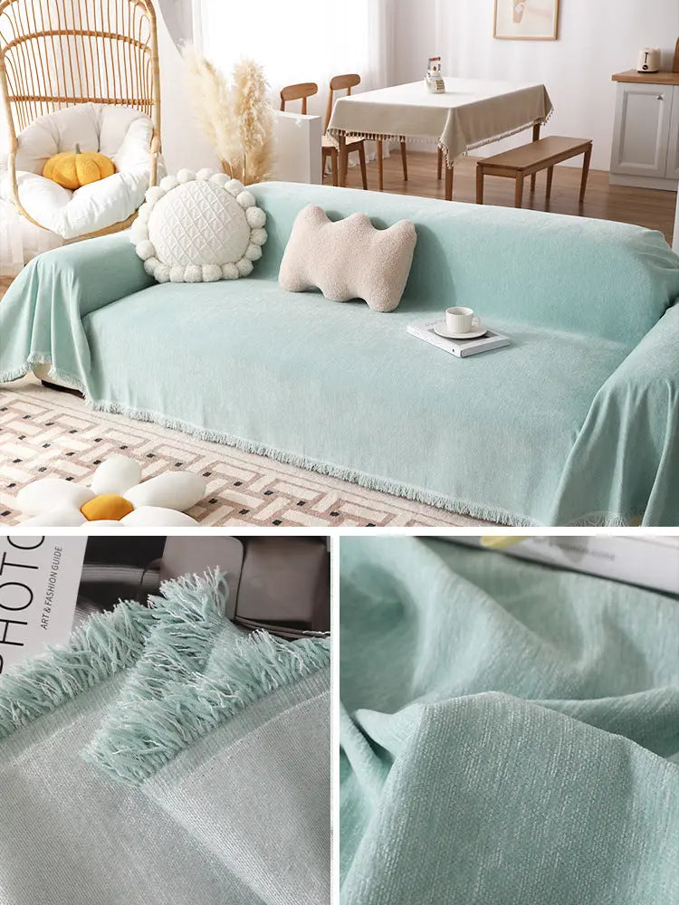 Plaid Canapé Multifonctionnal SOLARI Yb Youyun Mint Green-180x130cm