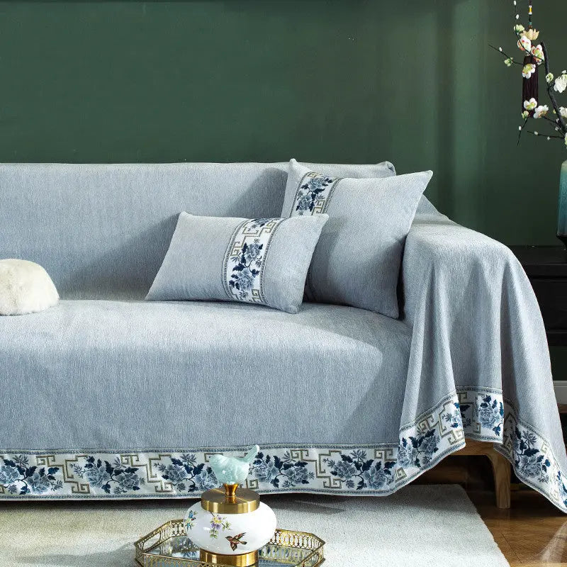Plaid Canapé Universel DRUNKFLR Grey-Double 180x230
