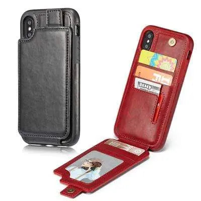 Portefeuille de protection en cuir pour téléphone iPhone X - Housse De France