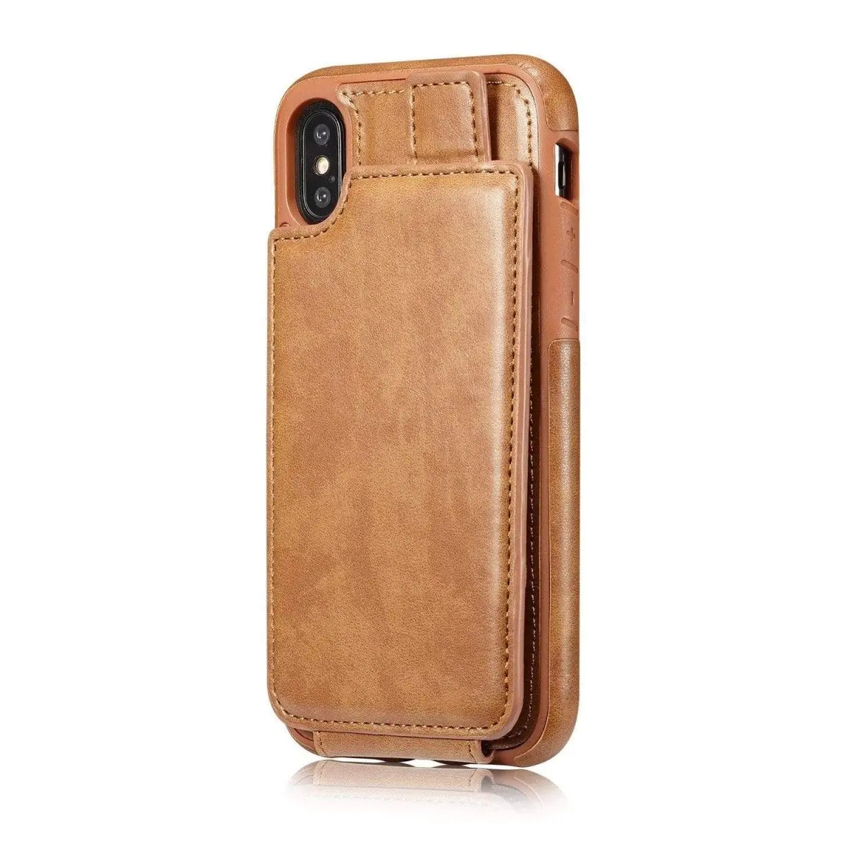 Portefeuille de protection en cuir pour téléphone iPhone X - Housse De France