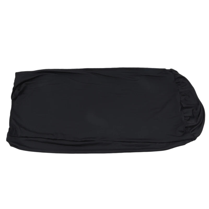Nappe ronde en spandex pour cocktail, couverture de table blanche pour bar, hôtel, fête de mariage, couleur noire, diamètre 50cm Housse de France
