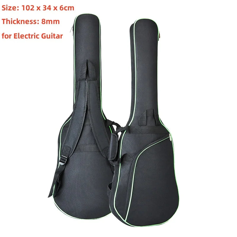 39-48 pouces Oxford tissu Pad 8-10mm coton épaississement Double sangles guitare électrique basse étui, housse étanche sac à dos Housse de France